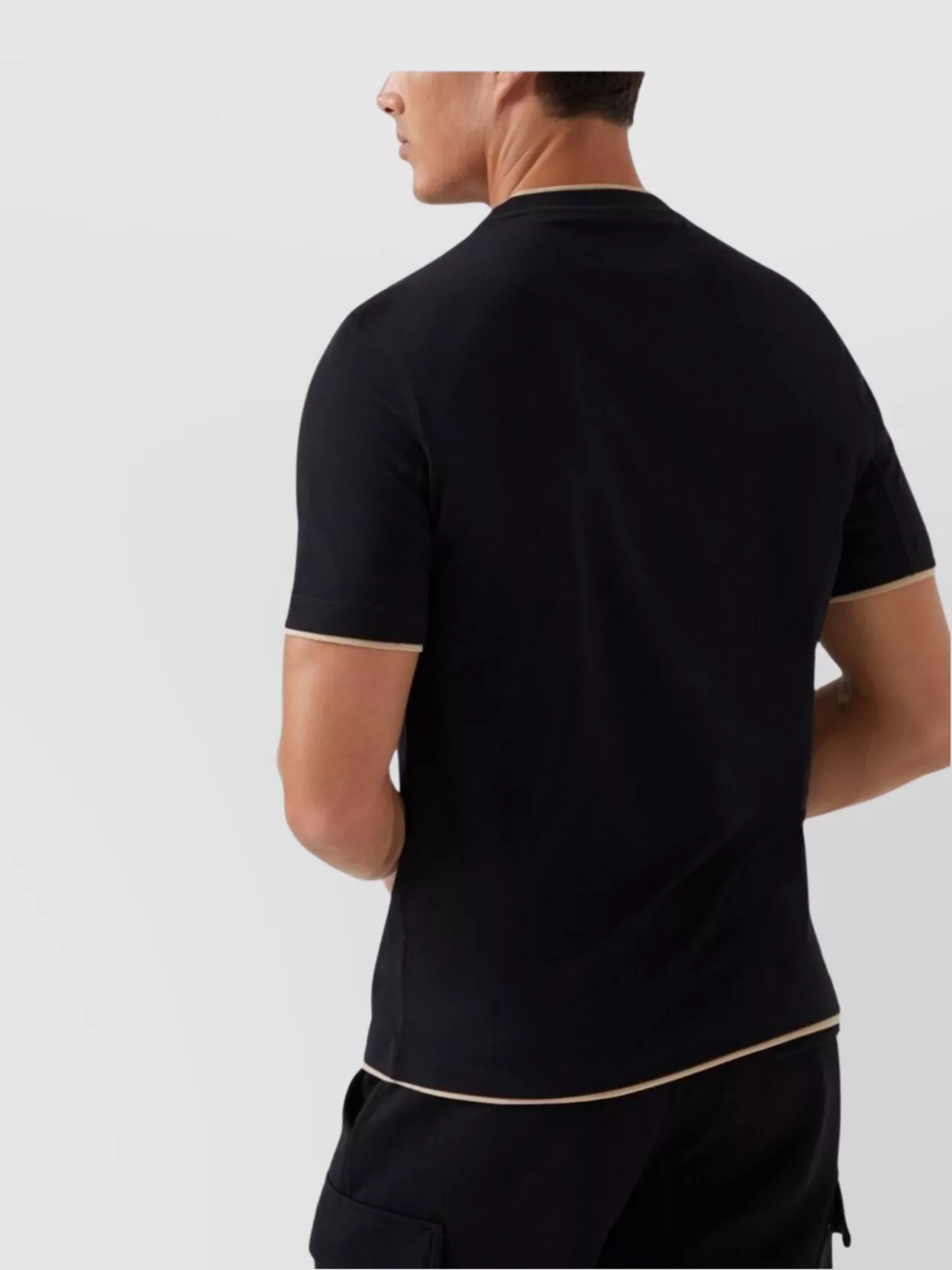 Brunello Cucinelli Cotton Crew Neck T-shirt With Contrast Trim