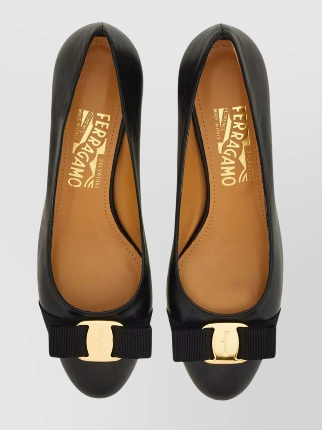Ferragamo Soft Bow Block Heel Pumps