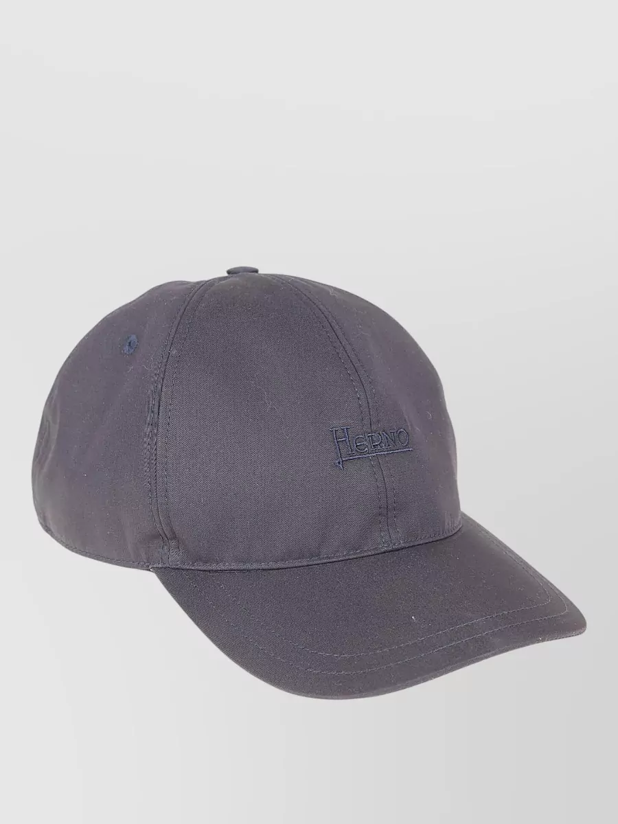 Curved brim hat rounded crown design