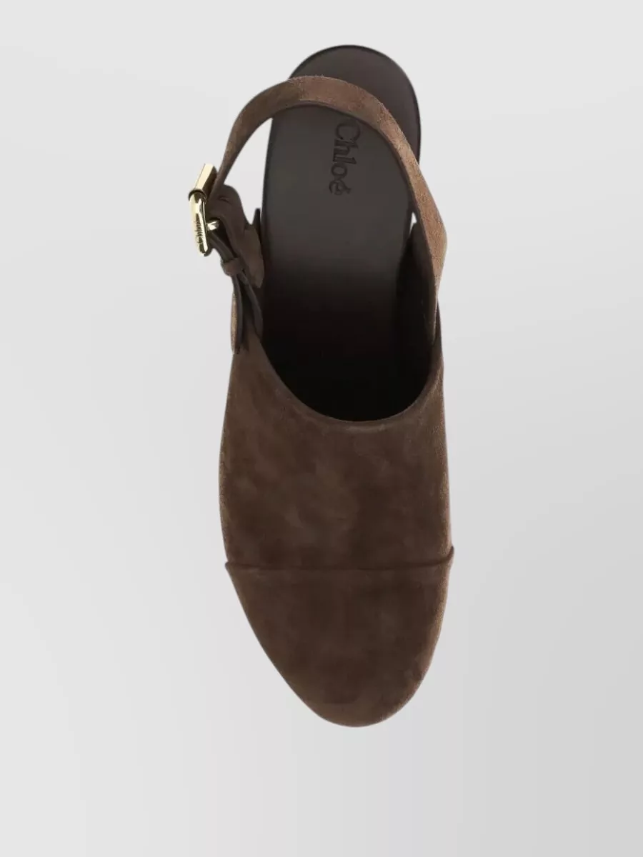 Chloé Leather Studded Platform Clogs