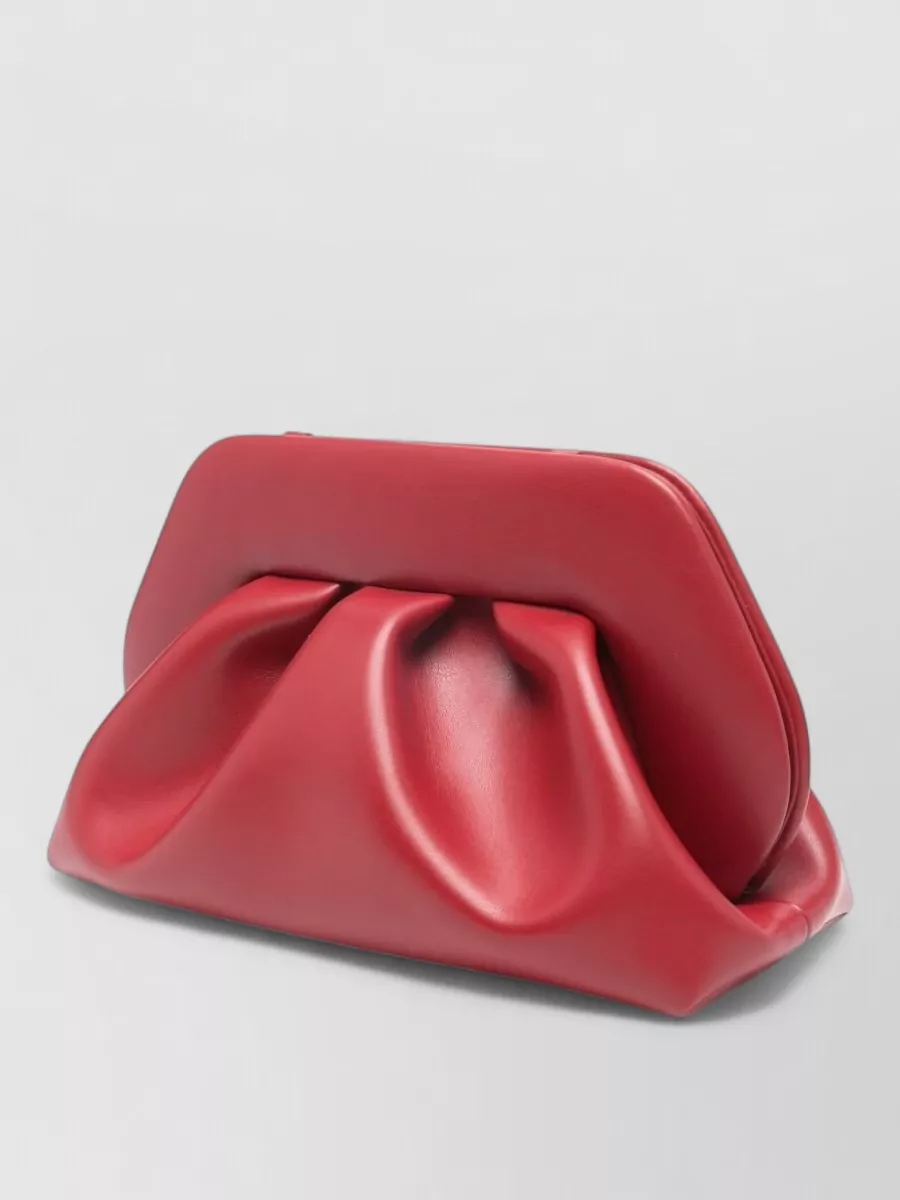 Themoiré Medium Vegan Leather Clutch Detachable Strap