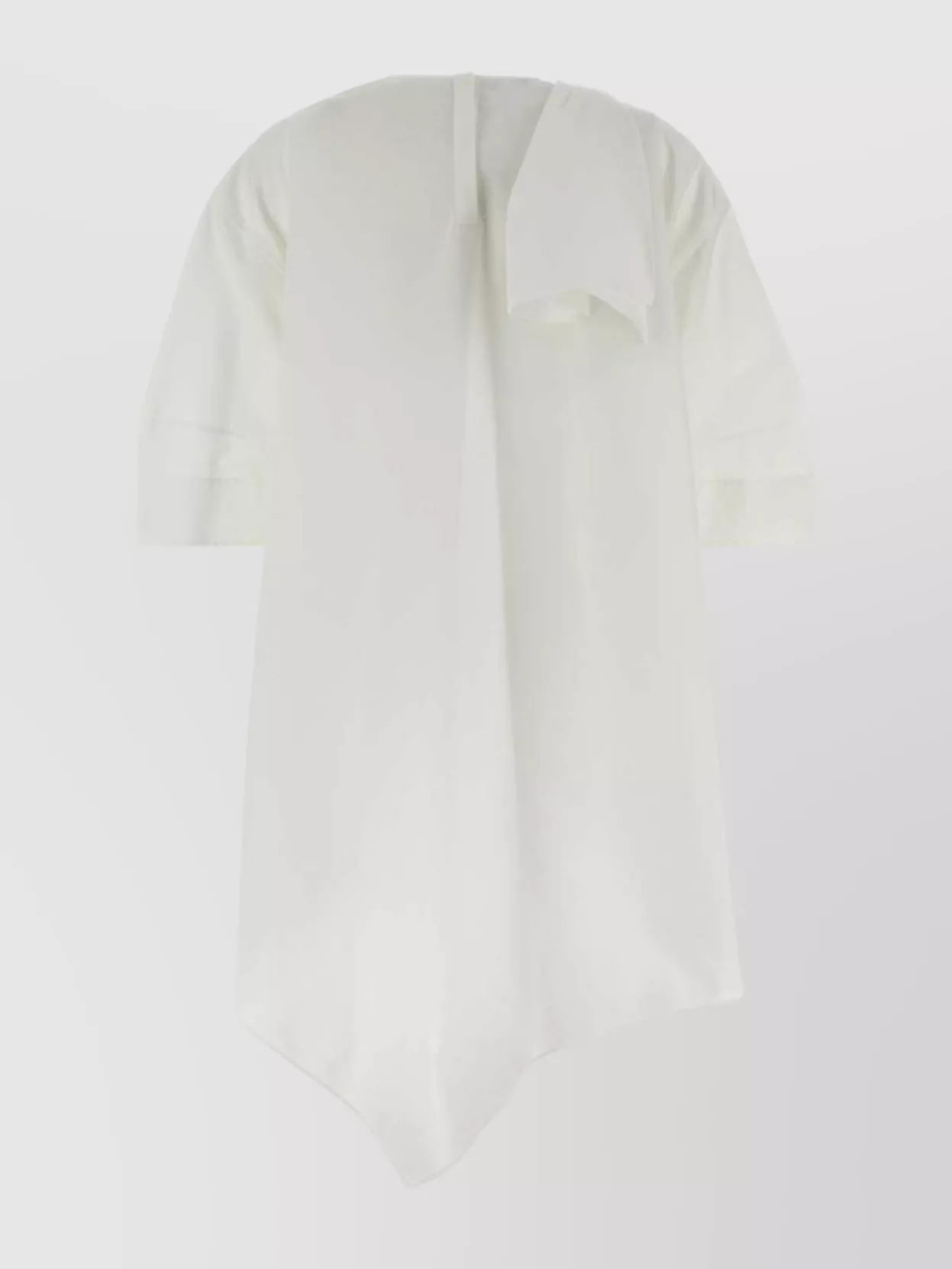 Givenchy Asymmetric Mini Dress Draped Detail In Gray