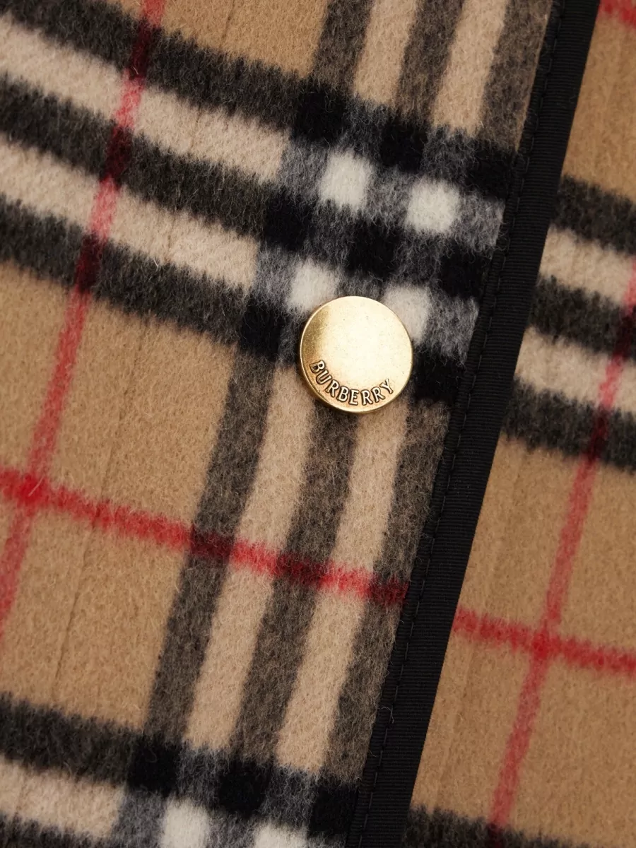 Burberry Embroidered Cashmere Sleeveless Jacket