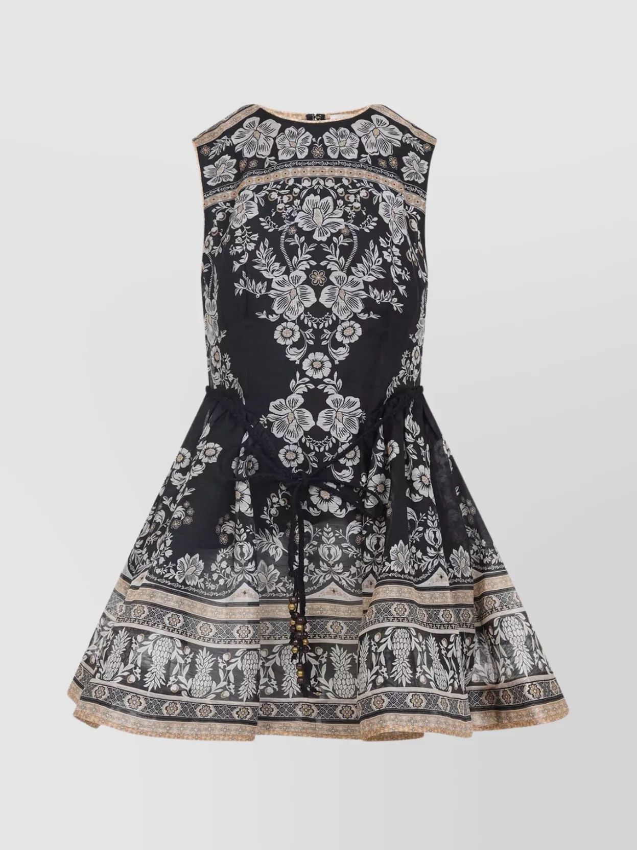 【Zimmermann】BALANCE PEPLUM MINI DRESS ペプラム ミニドレス ZIMMERMANN Balance Peplum Mini Dress | Black | FARFETCH