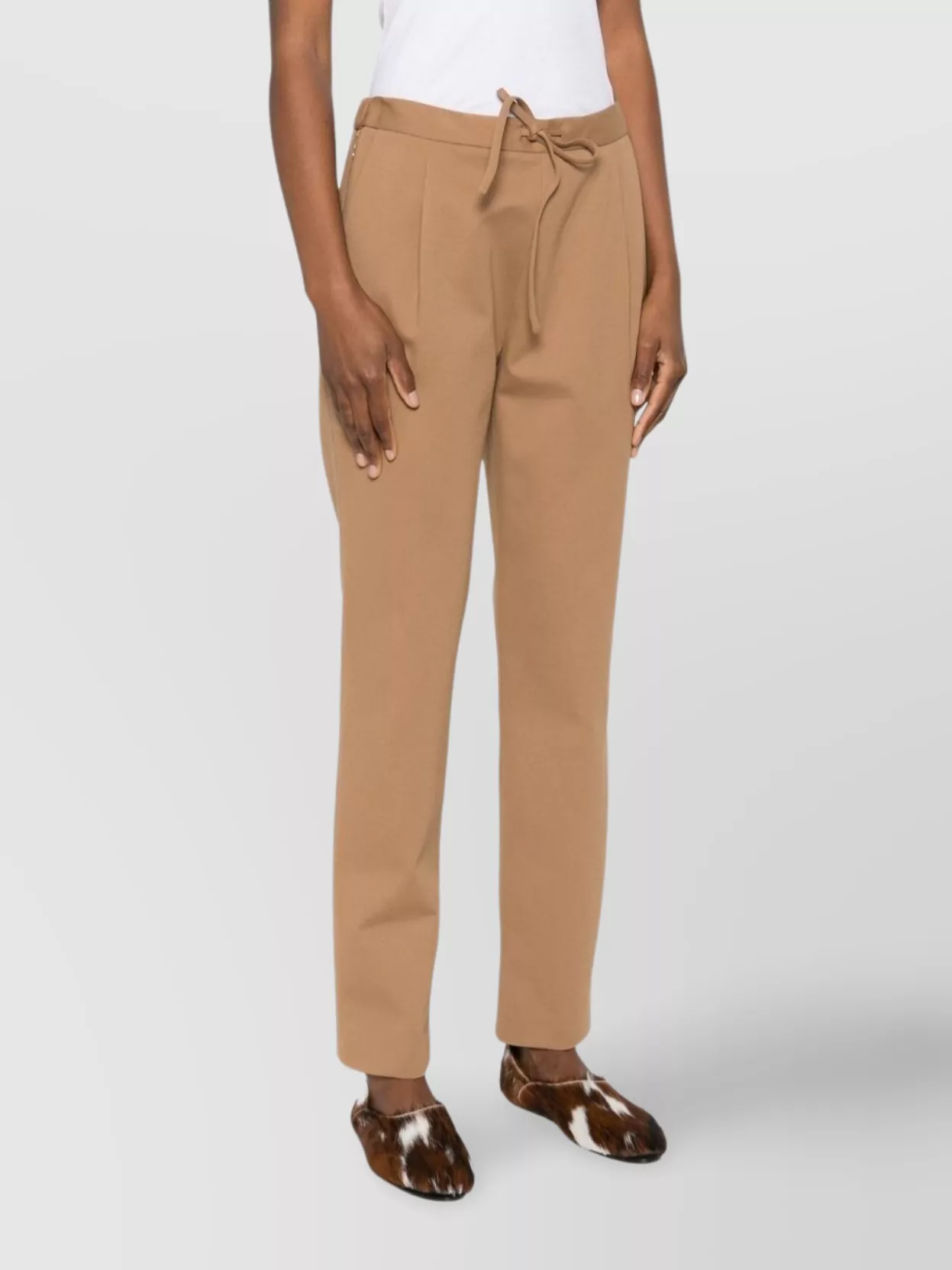 Fabiana Filippi Trousers Slim Drawstring Waistband