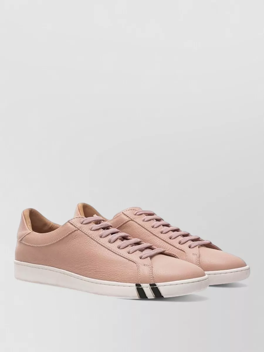 Bally Leather Lace-Up Sneakers