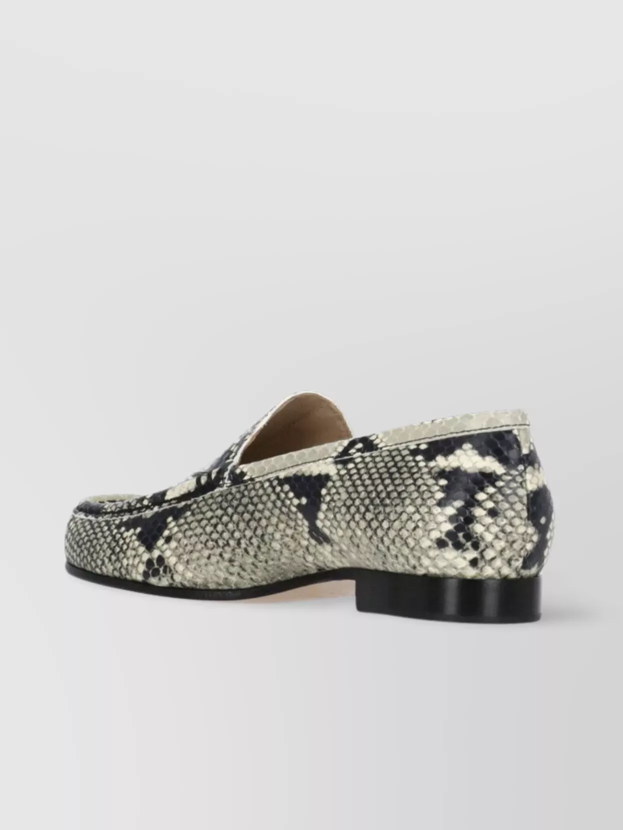 Fabiana Filippi Python Leather Loafers Snakeskin Pattern