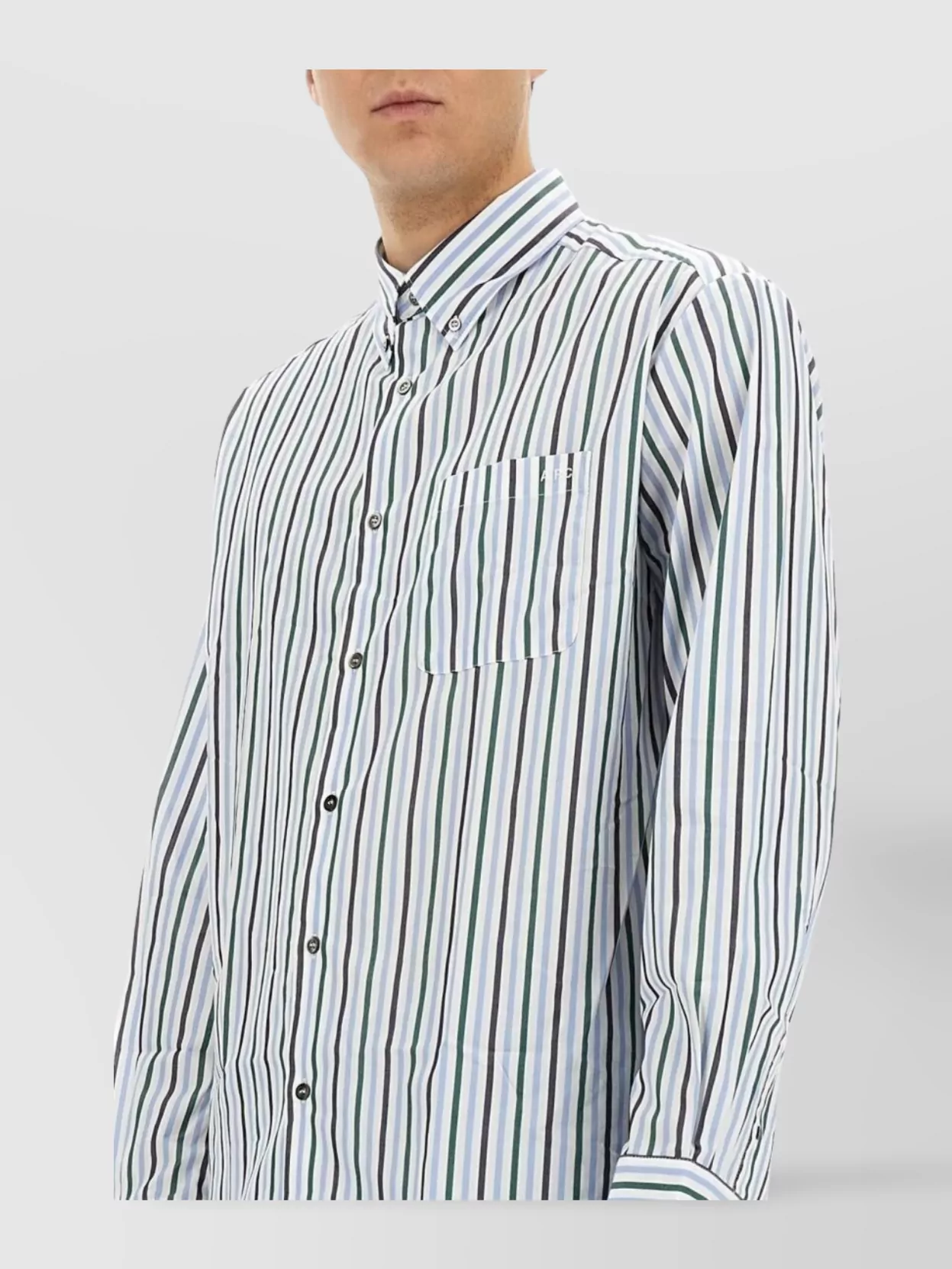 A.p.c. "Mateo" Striped Shirt Chest Pocket