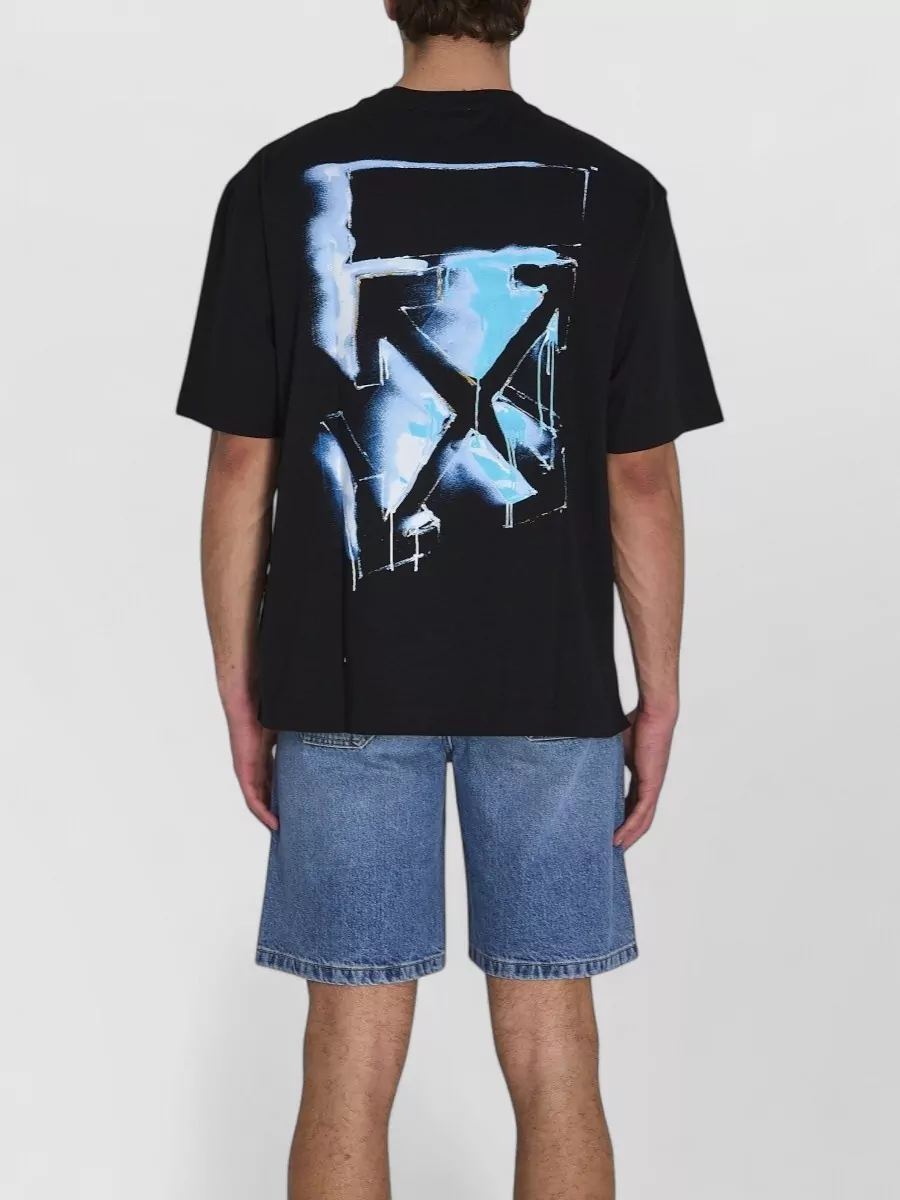 Off-White Slime Arrow Back Graphic Jersey T Shirt