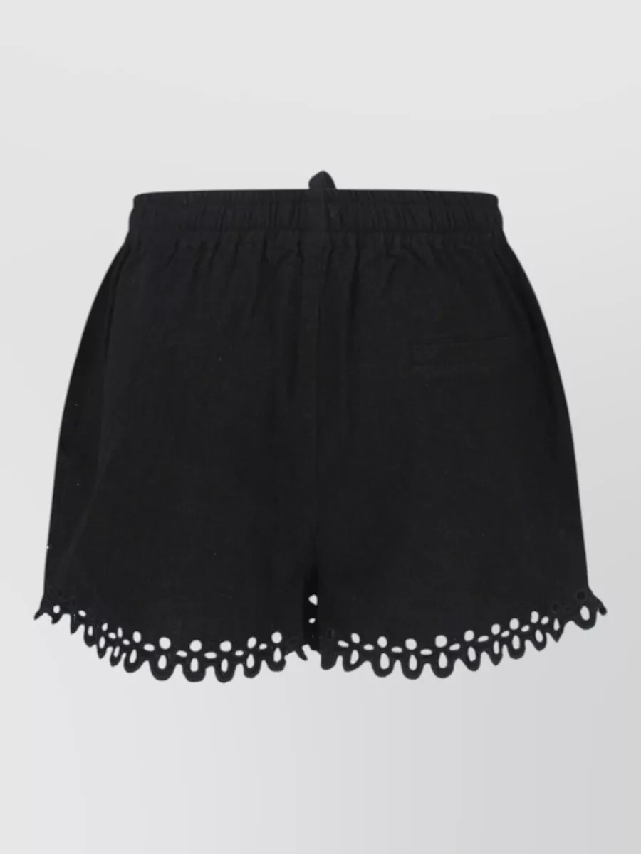 Isabel Marant Etoile Cotton Relaxed-Fit Knee-Length Shorts