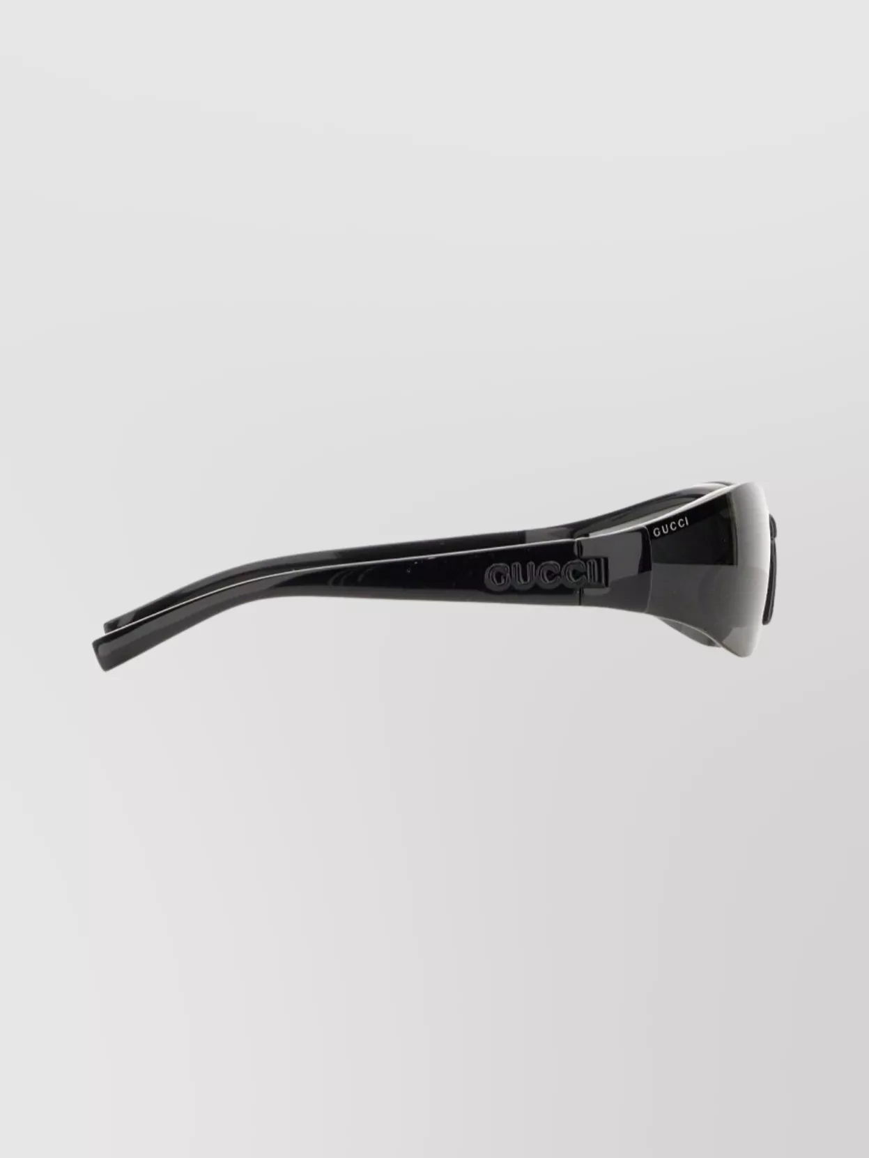 Gucci Curved Temple Wraparound Sunglasses