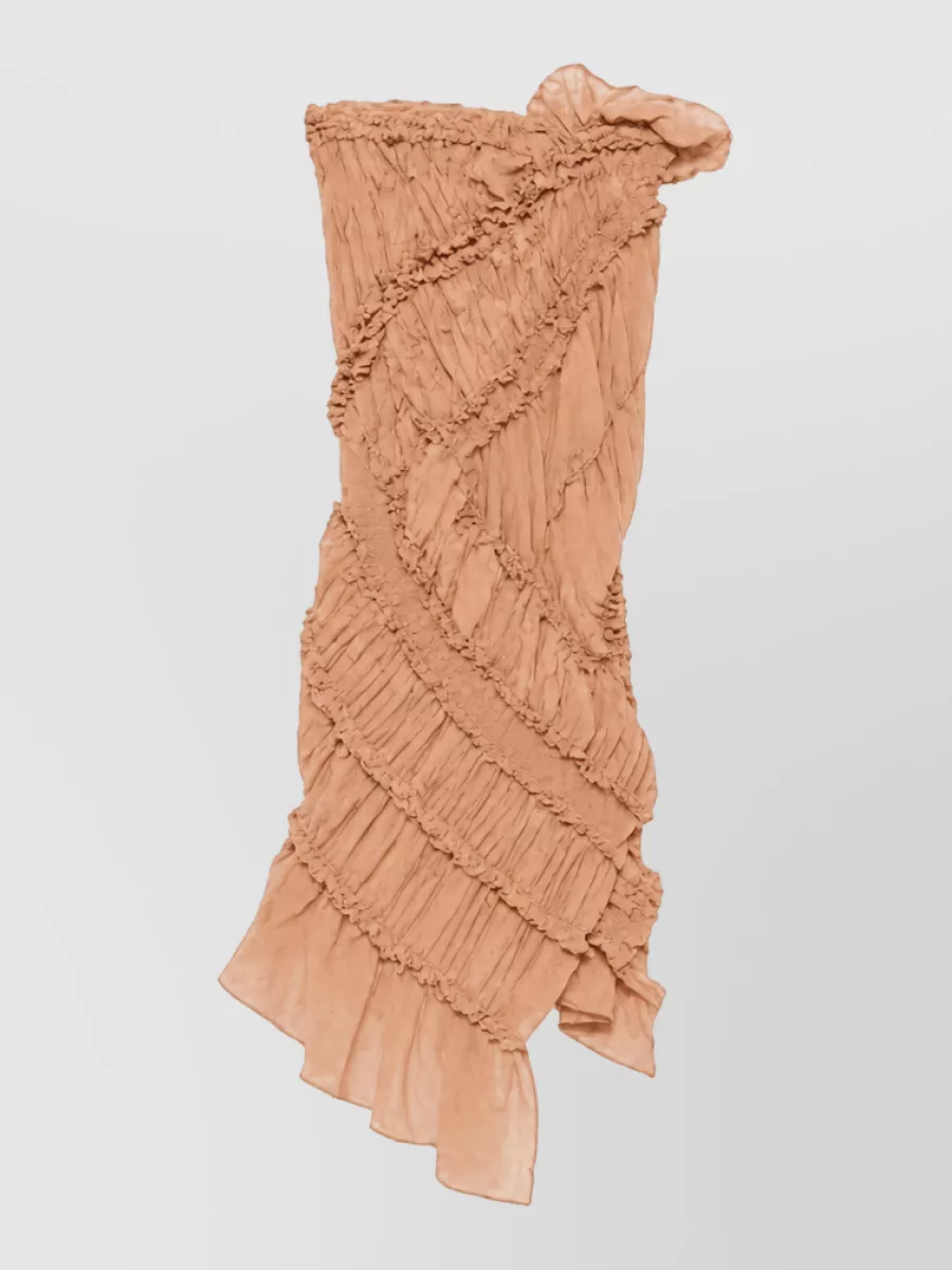 Magda Butrym cotton ruffled midi skirt