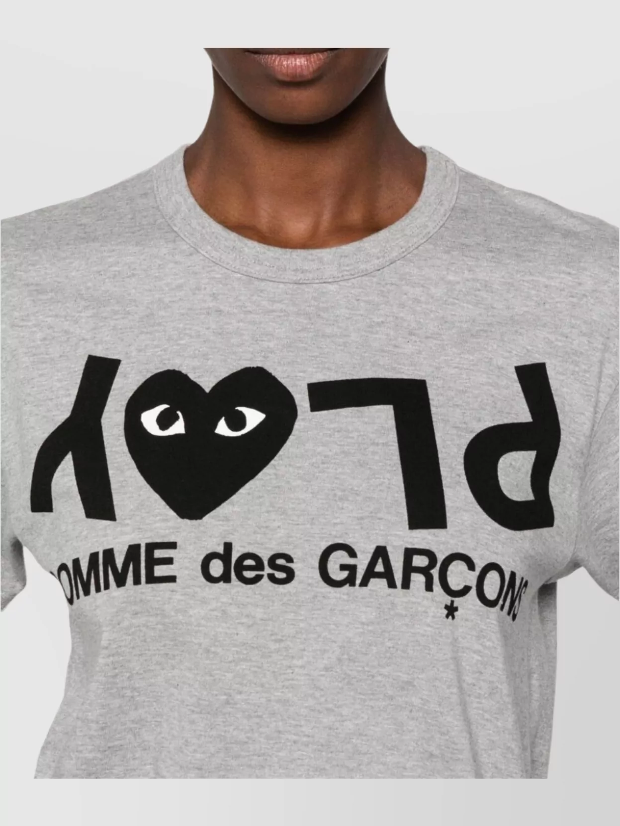 Comme Des Garçons Cotton Crew Neck T-Shirt With Graphic Print