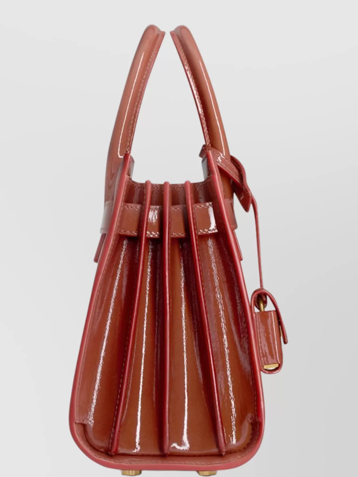 Saint Laurent Day Bag In Shiny Leather - Nano