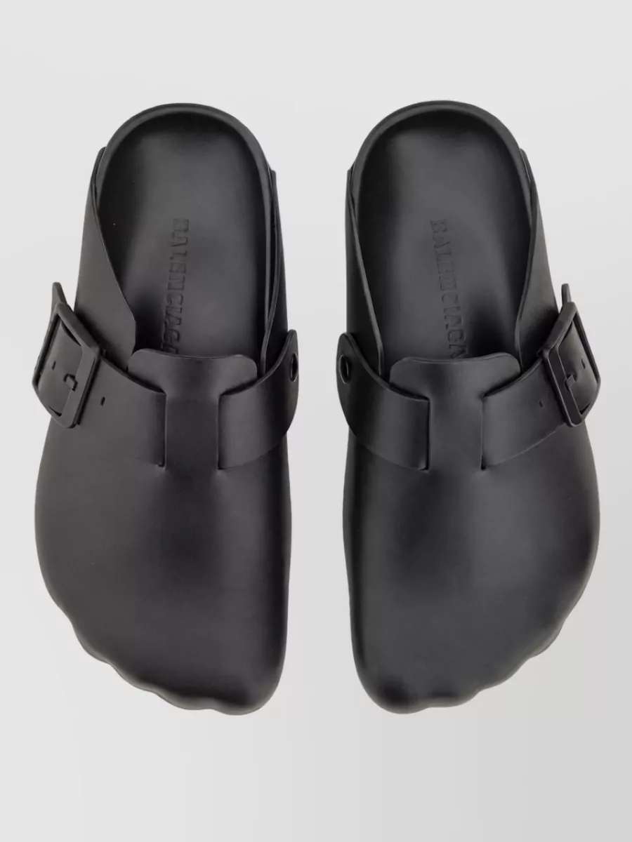 Balenciaga Leather Sunday Mules