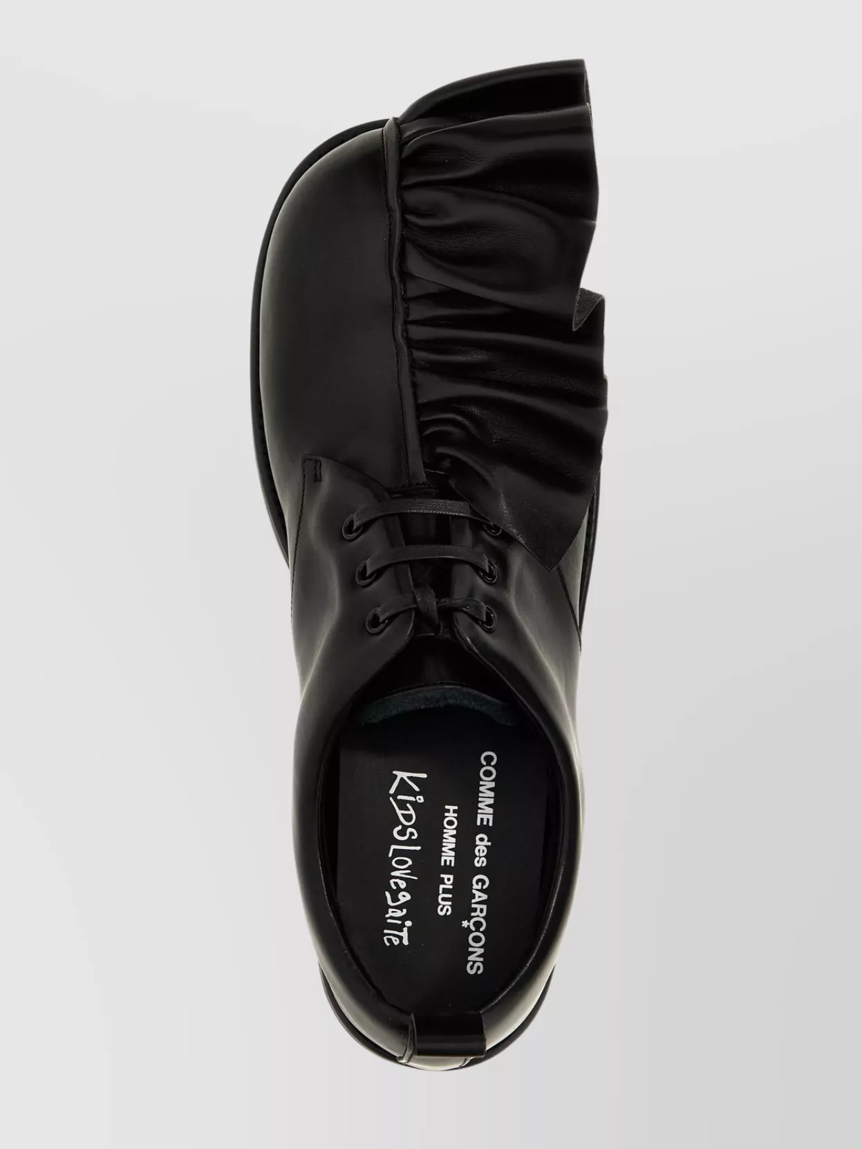 Comme Des Garçons Kids Lace-Up Shoes Ruffle Detail