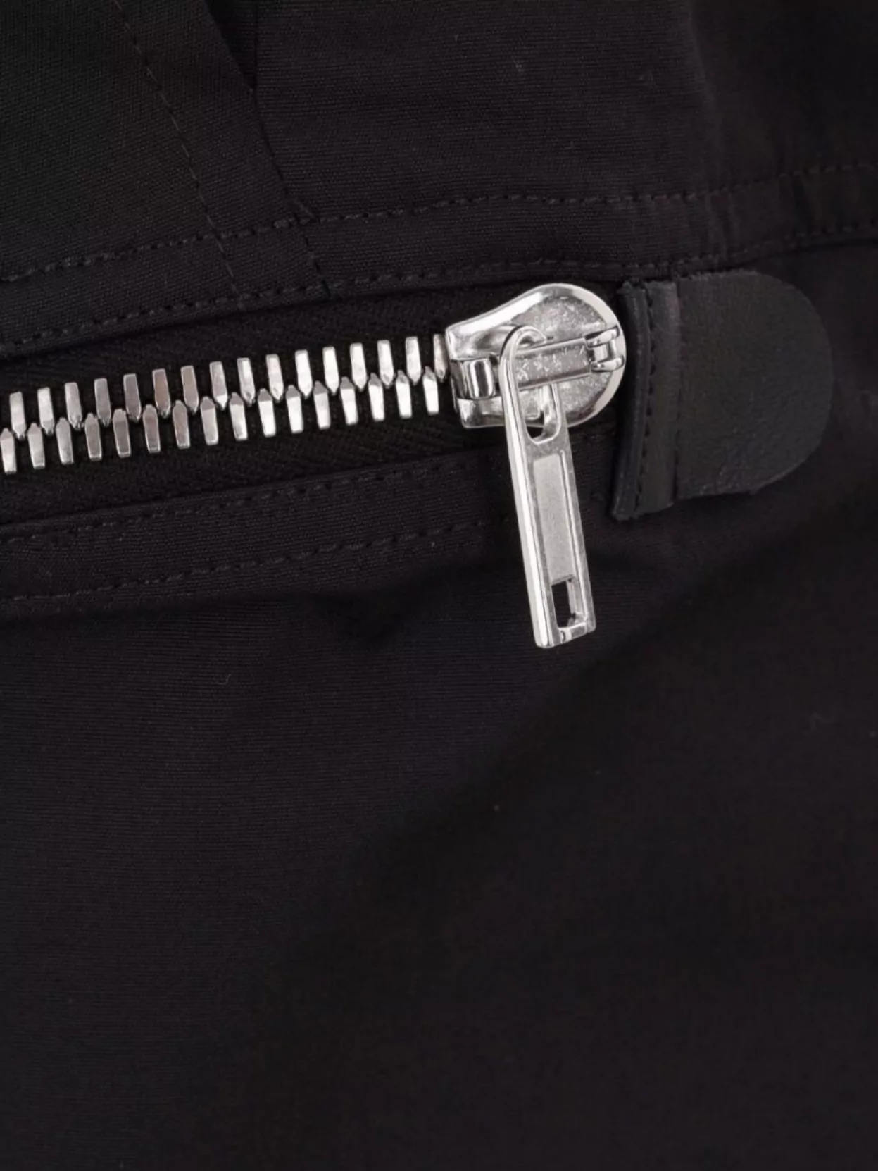 Rick Owens Bauhaus Organic Cotton Bermuda Shorts With Leather Details In Black