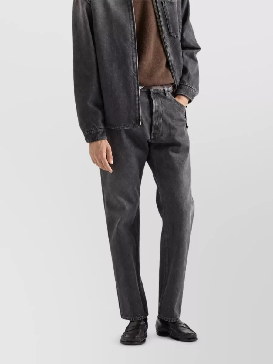 Prada mid-rise straight-leg jeans
