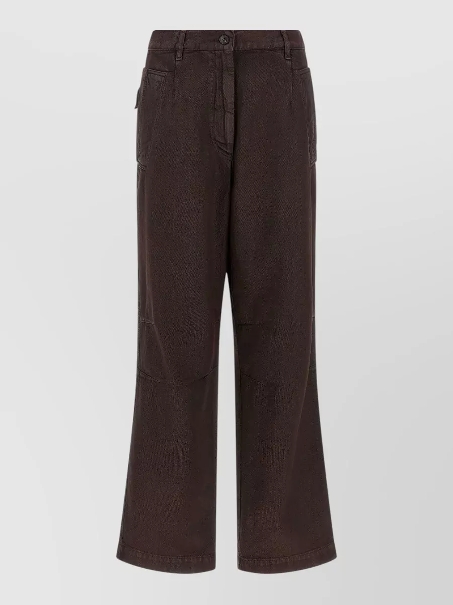Dries Van Noten denim wide-leg jeans