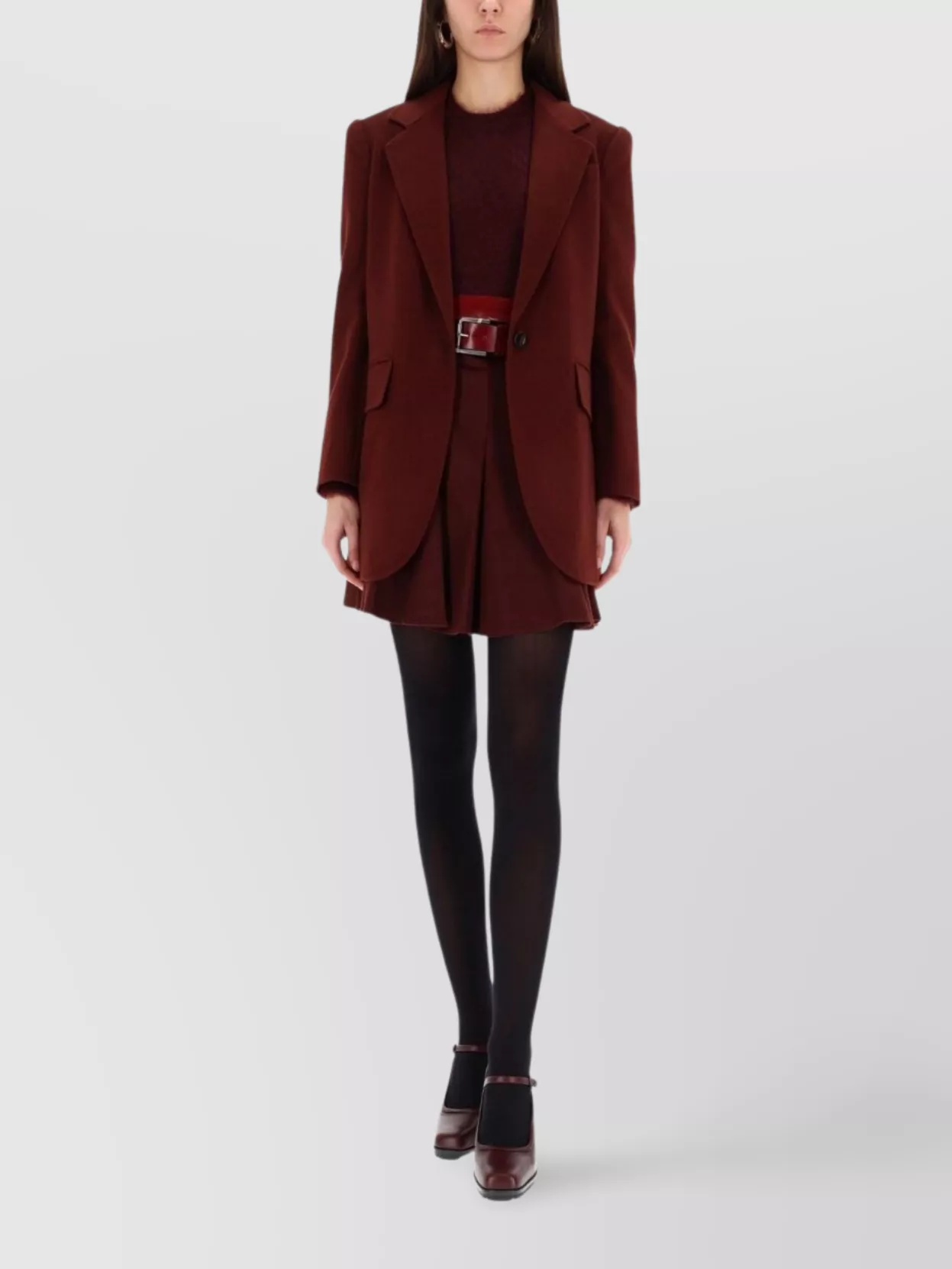 Max Mara Tailored Jacket Featuring Structured Shoulders