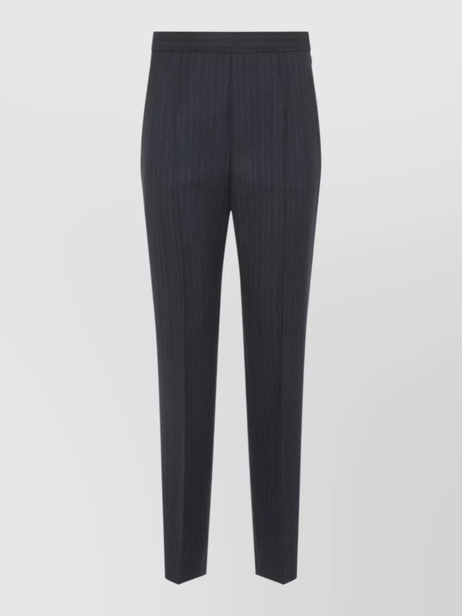 Jil Sander Pinstriped slim-fit tapered suit trousers