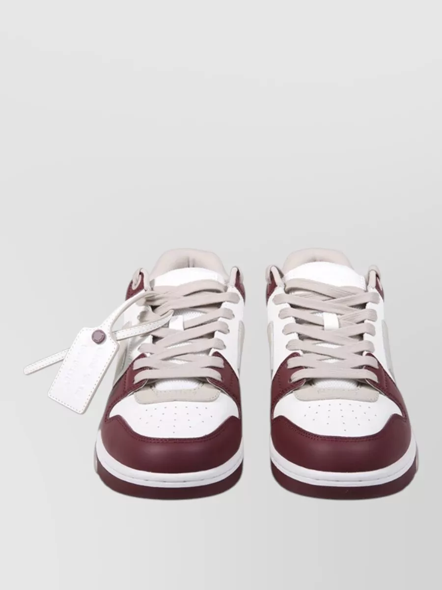 Off-White Leather Low-Top Sneakers