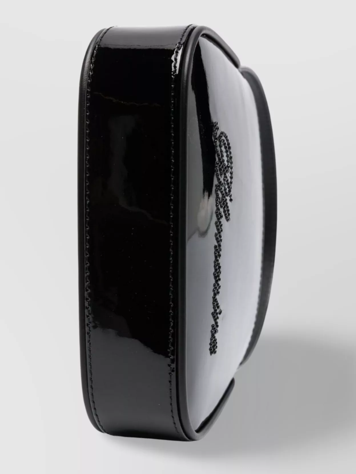 Blumarine Crystal Embellished Mini Patent Leather Bag
