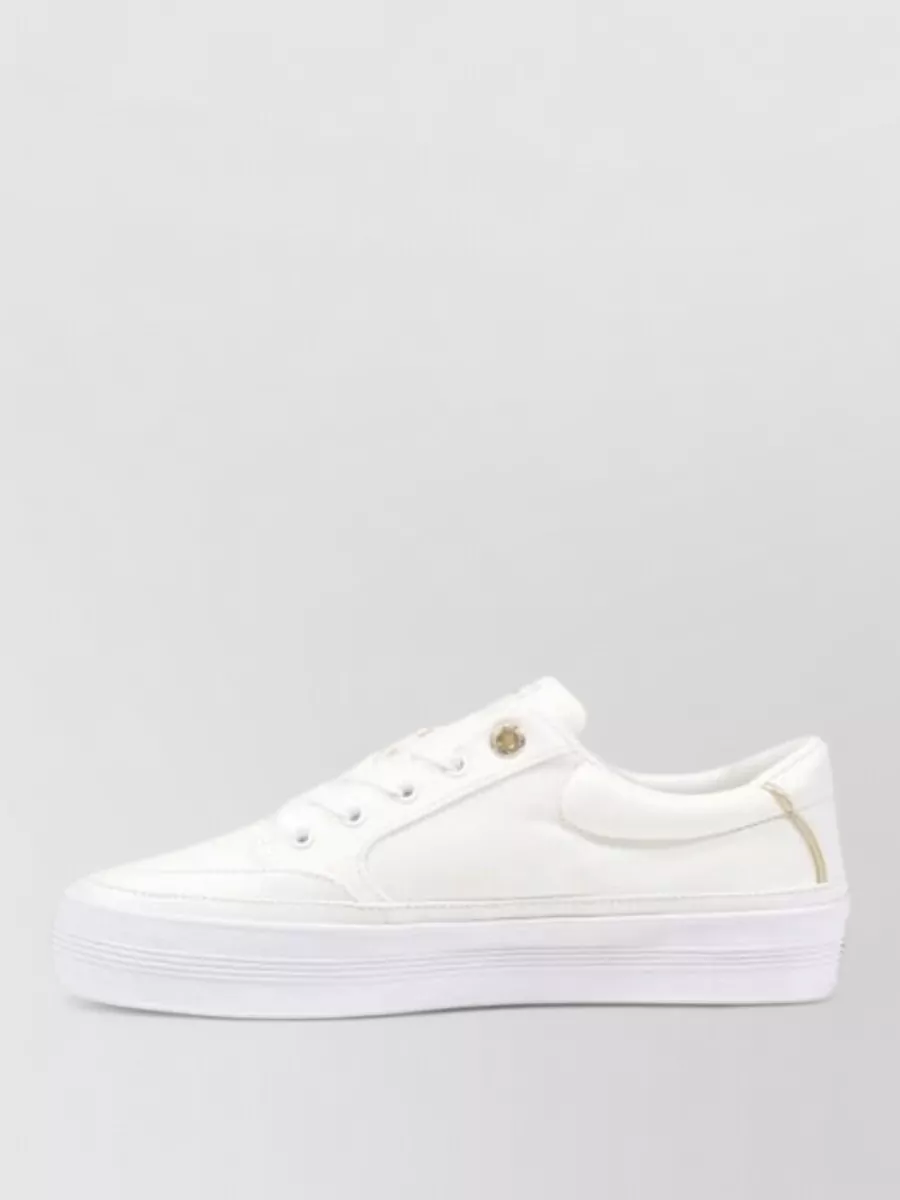 Tommy Hilfiger recycled cotton lace-up sneakers