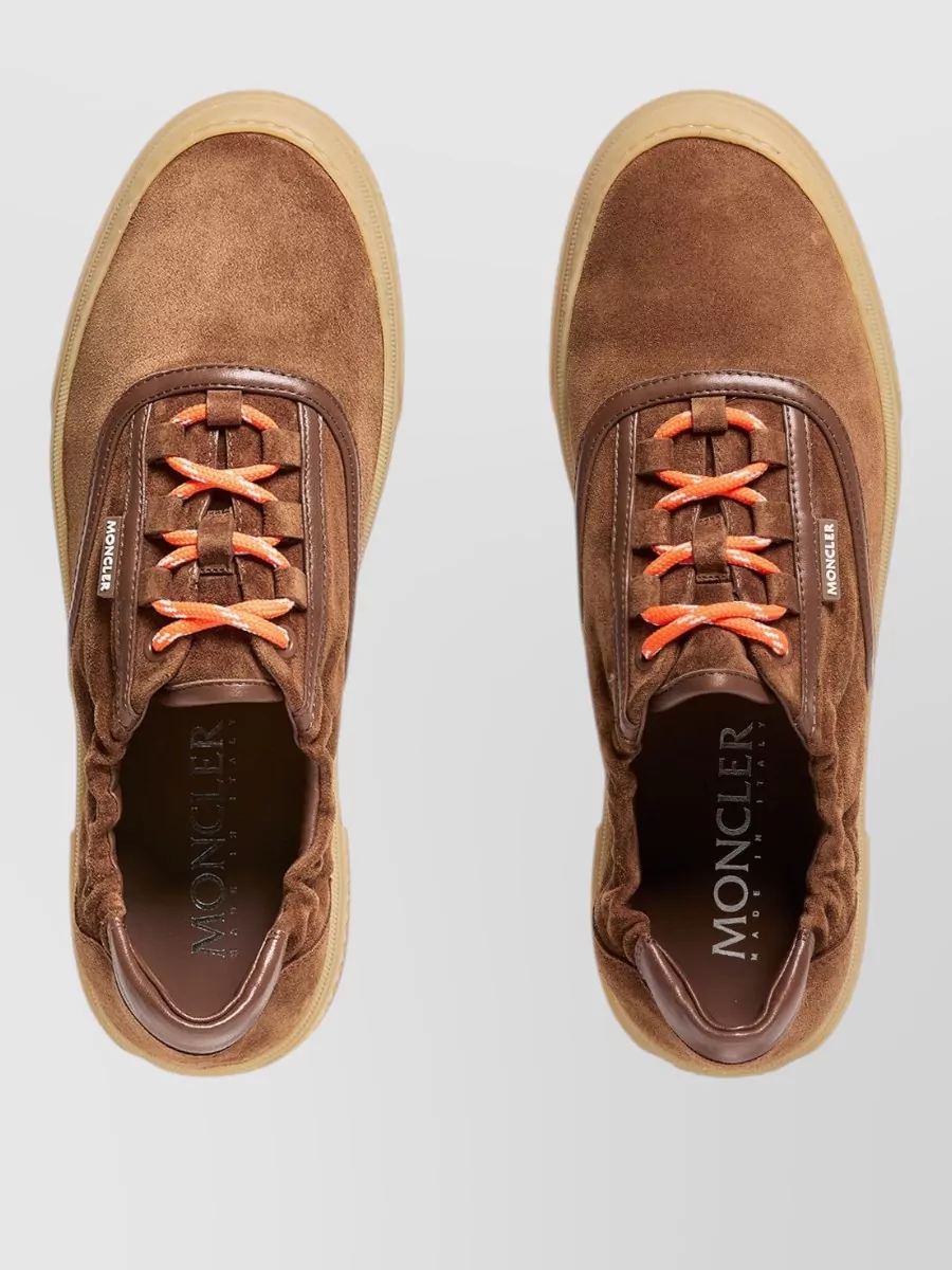 Moncler Suede Low-Top Sneakers