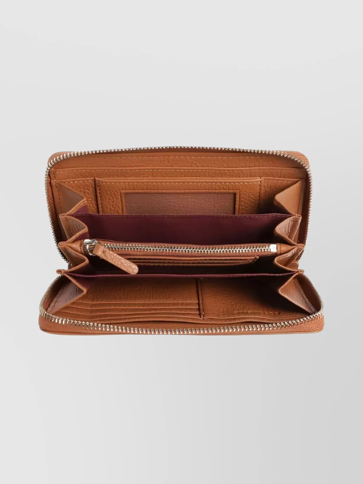 Coccinelle Soft Metallic Textured Purse And Cardholder