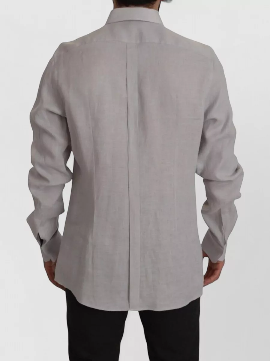 Dolce&Gabbana Linen Long-Sleeve Shirt