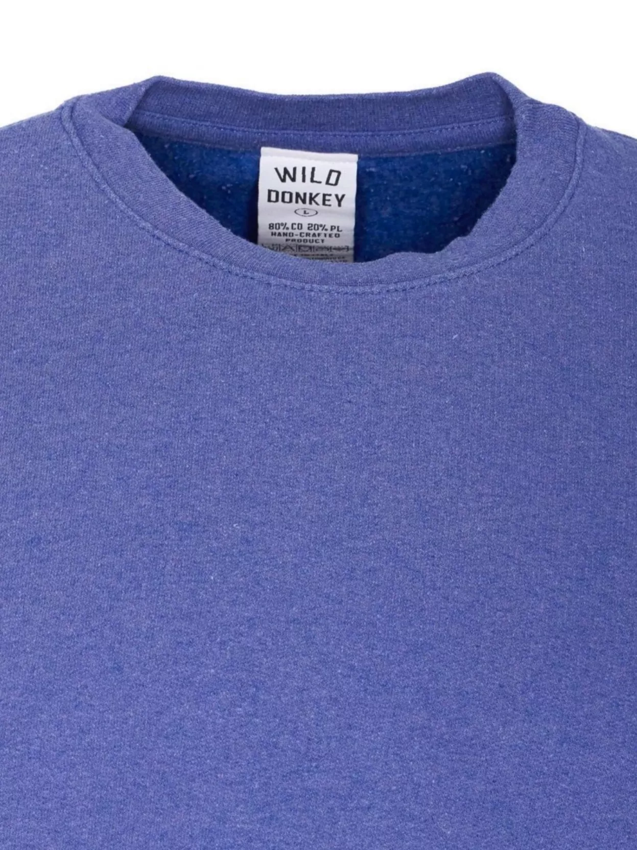 Wild Donkey Crew Neck Sweater Graphic Print In Blue