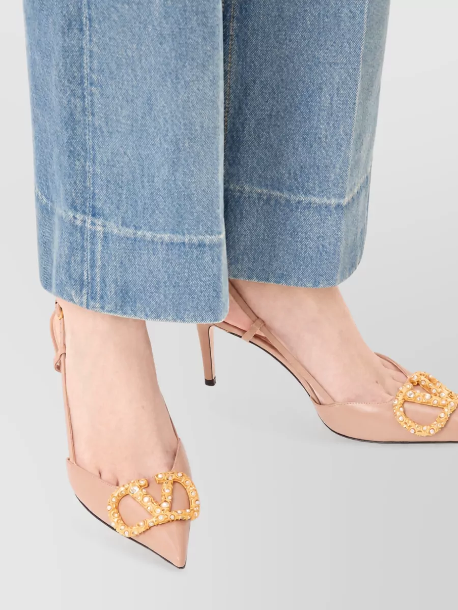 Valentino Garavani Leather Slingback Pumps