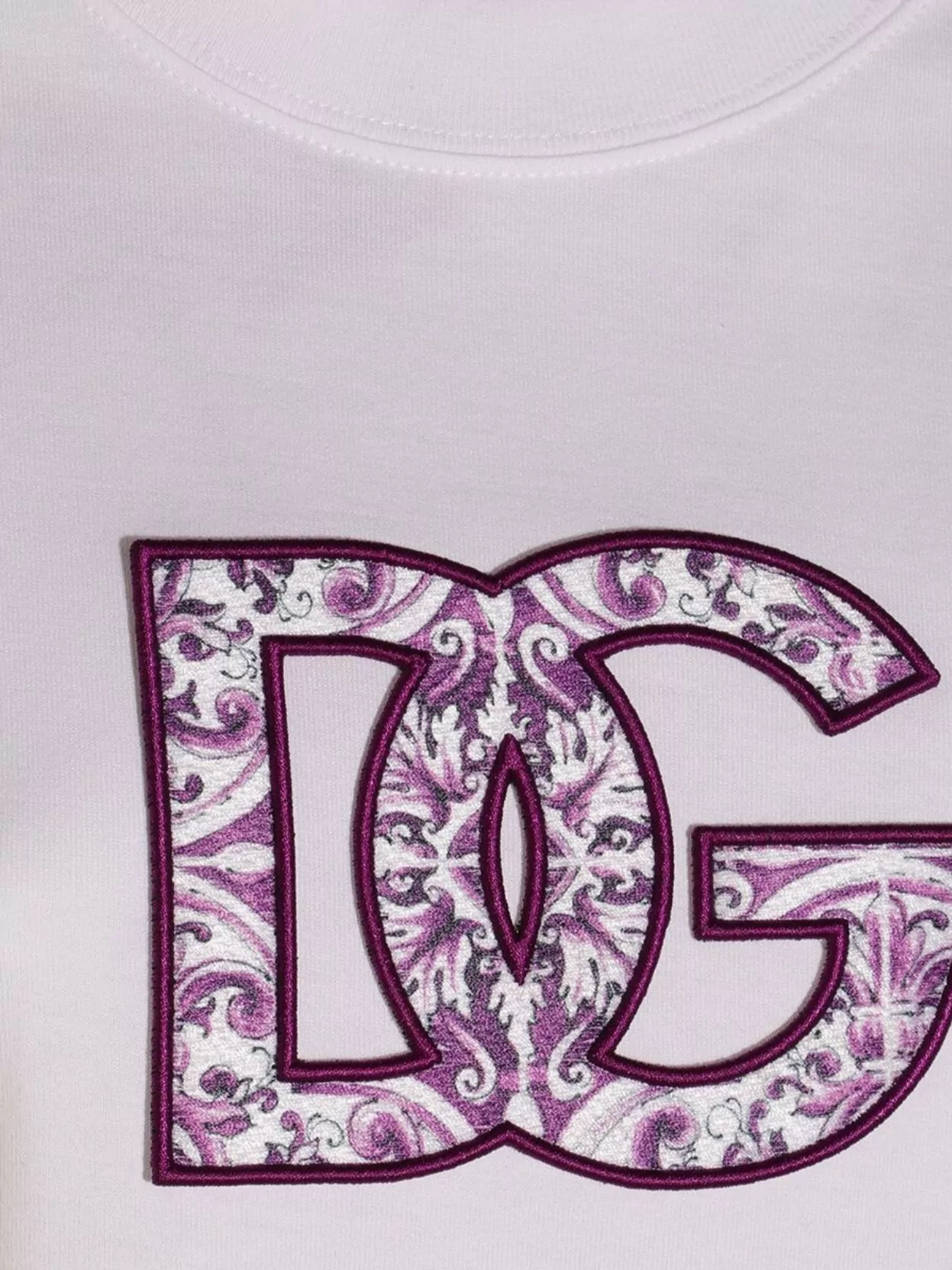 Dolce & Gabbana Majolica Print Dg Logo T-shirt