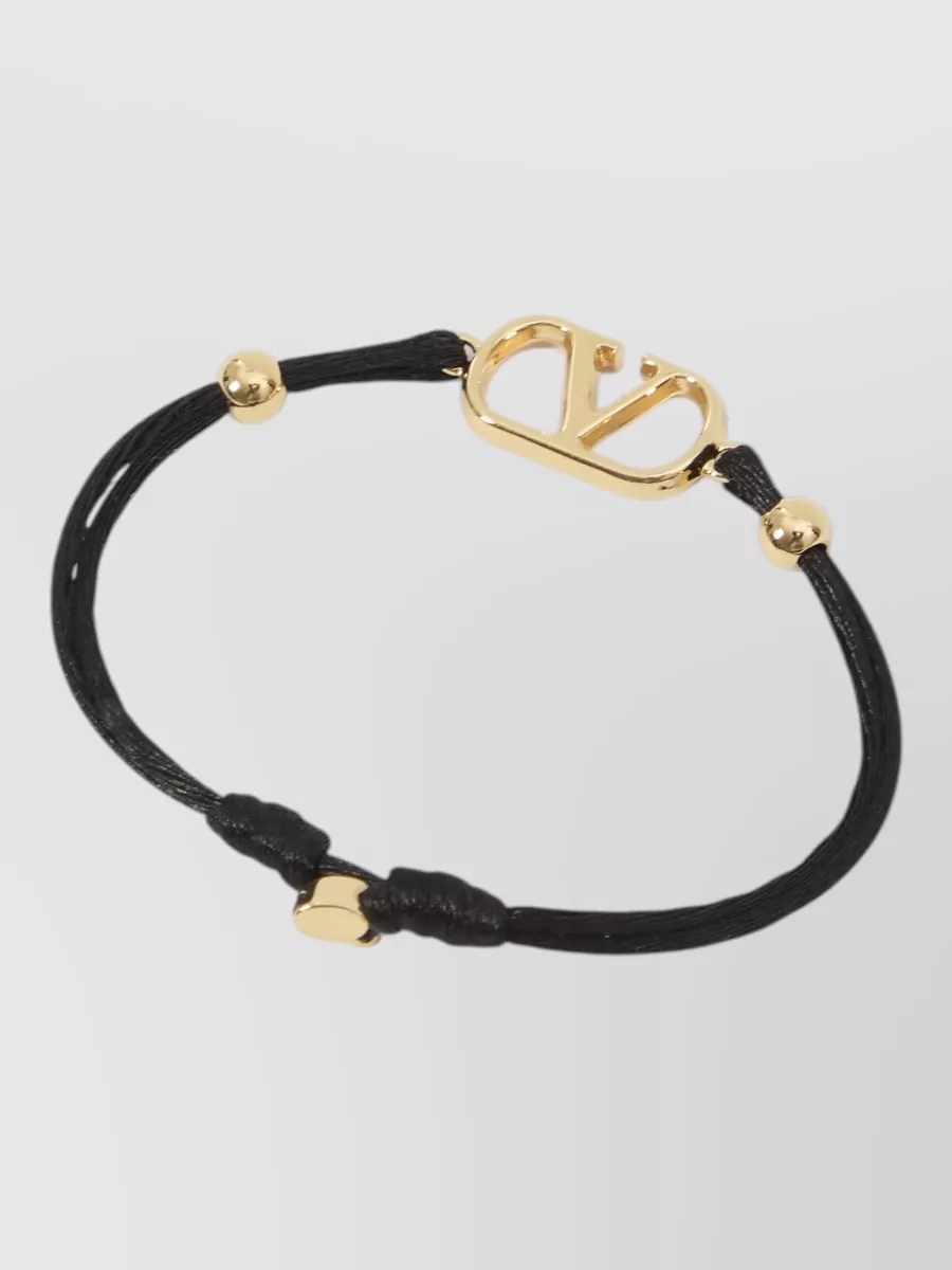 Valentino Garavani Vlogo Signature Bracelet Adjustable Fabric Design