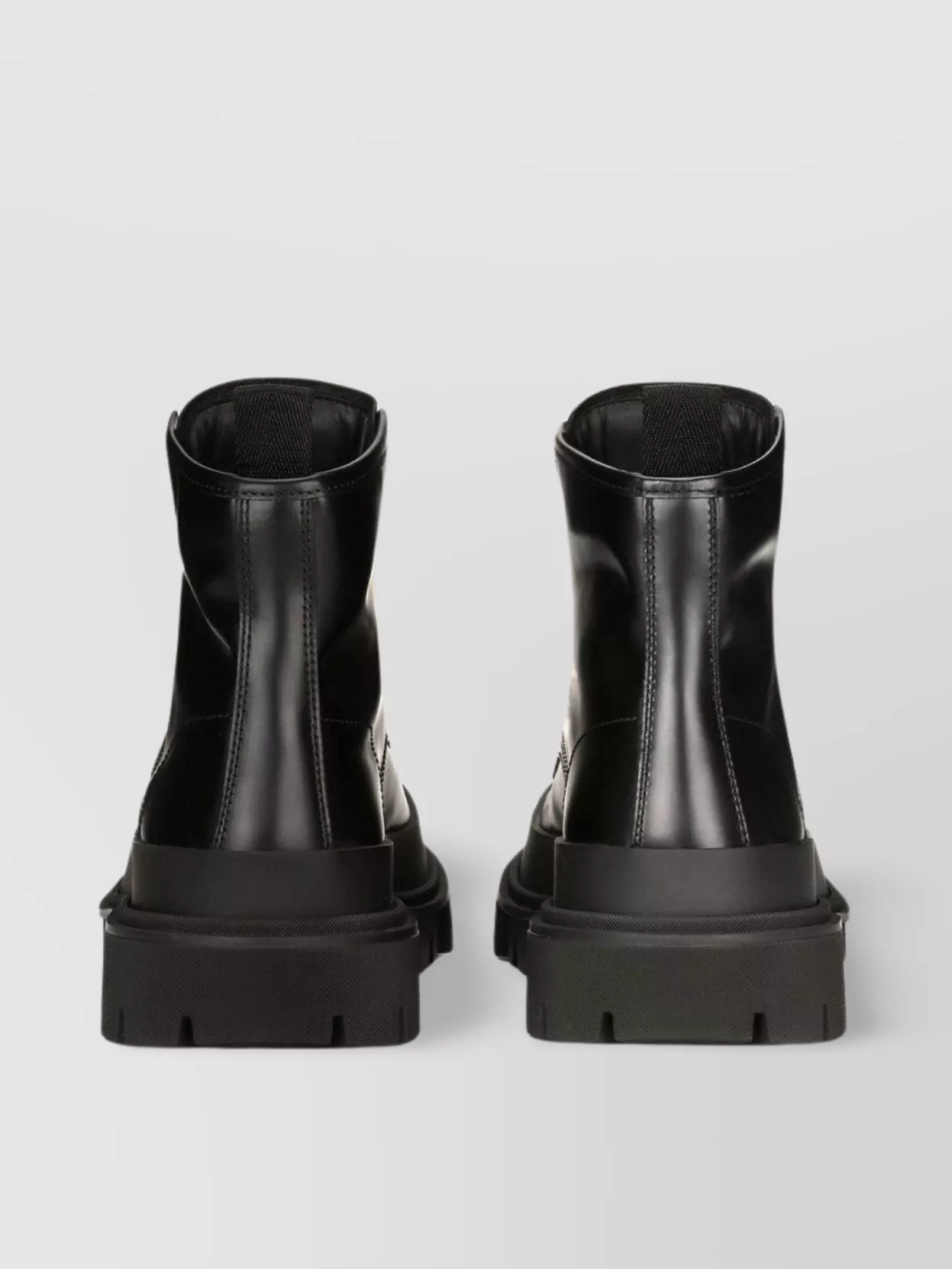 Dolce&Gabbana Chunky Sole High-Shine Finish Boots