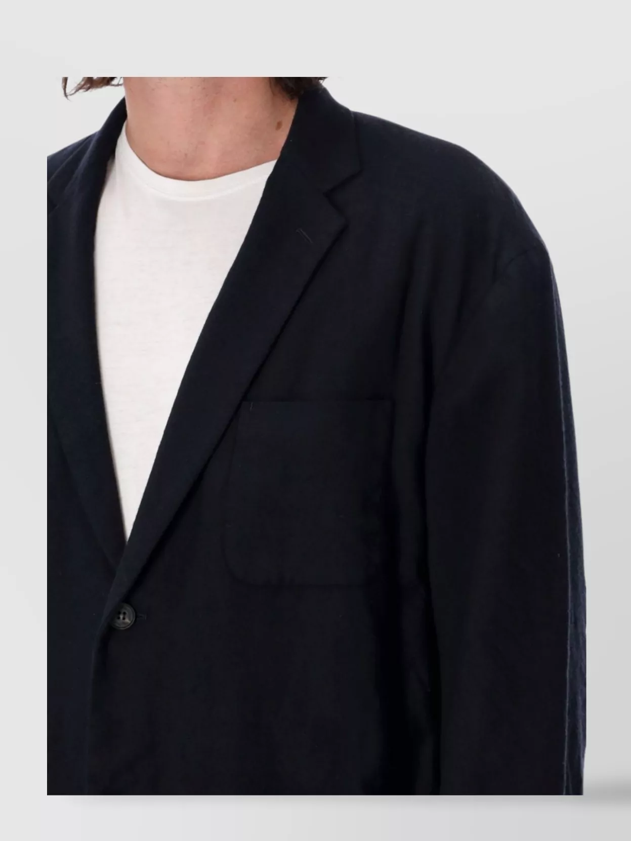 Comme Des Garçons Homme Deux Wool Blazer Featuring Pockets
