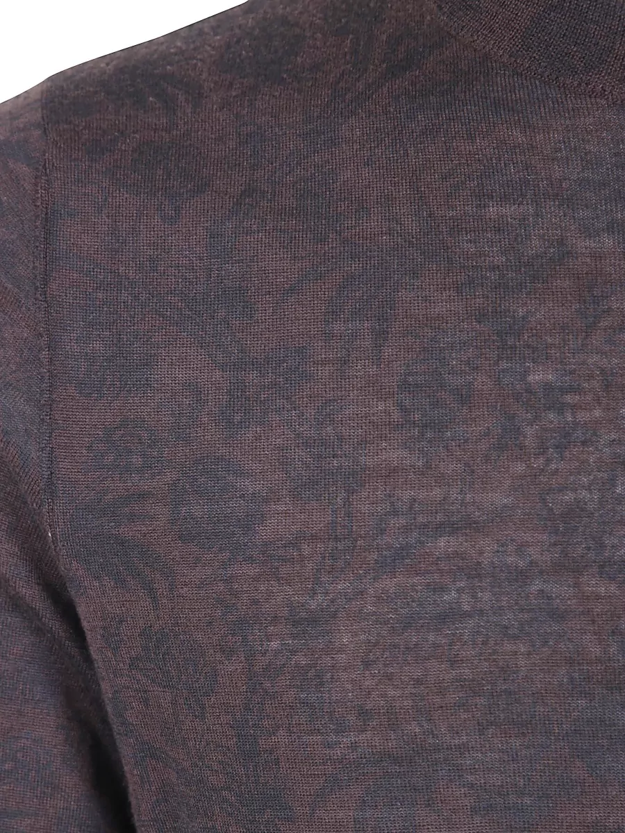 Etro Wool Silk Round Neck Sweater