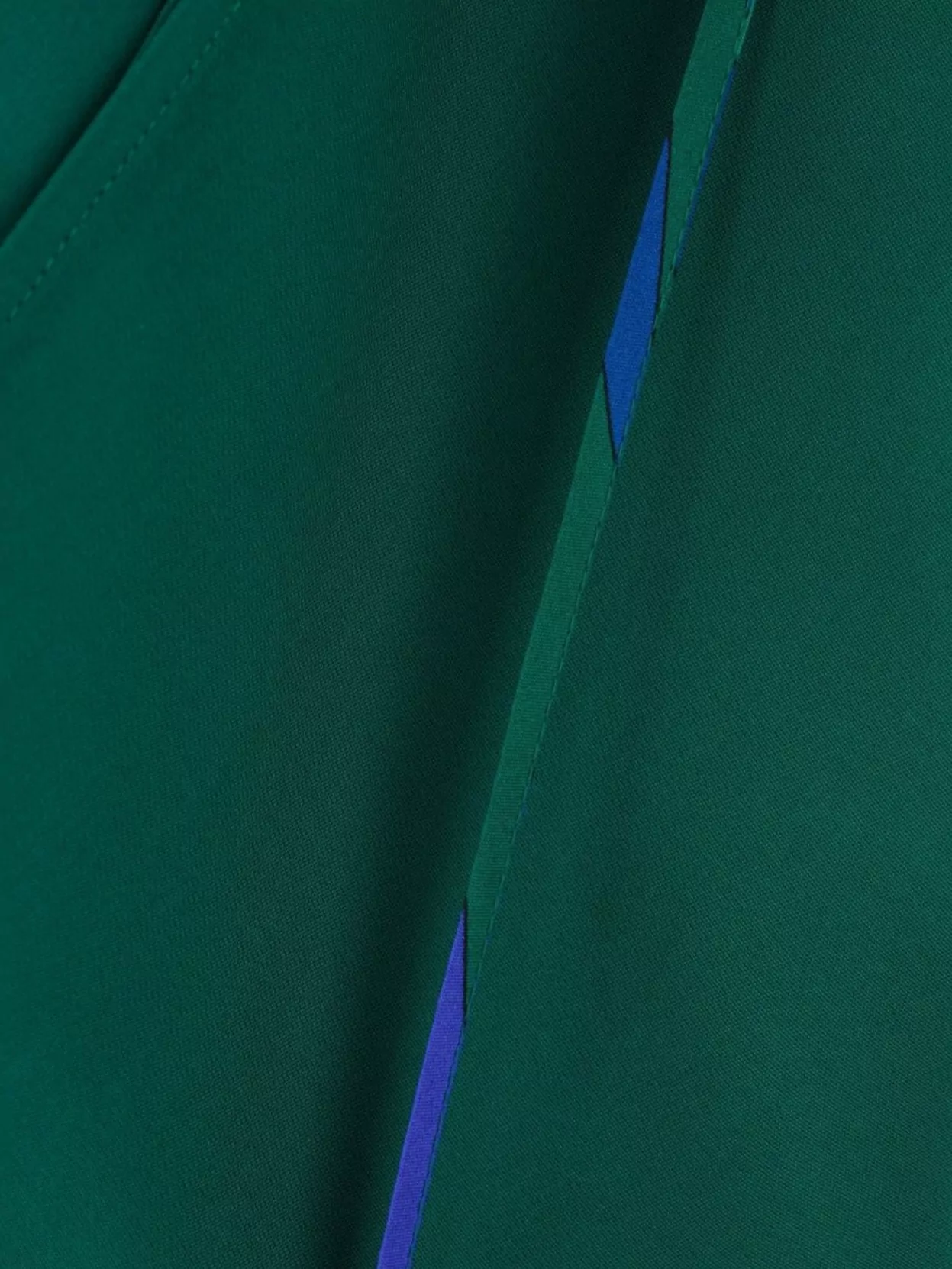 Pucci Draped Silhouette Top Geometric Trim In Green
