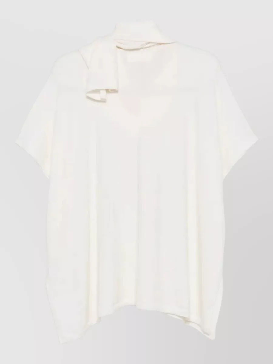Lisa Yang Cashmere v-neck short-sleeve sweater