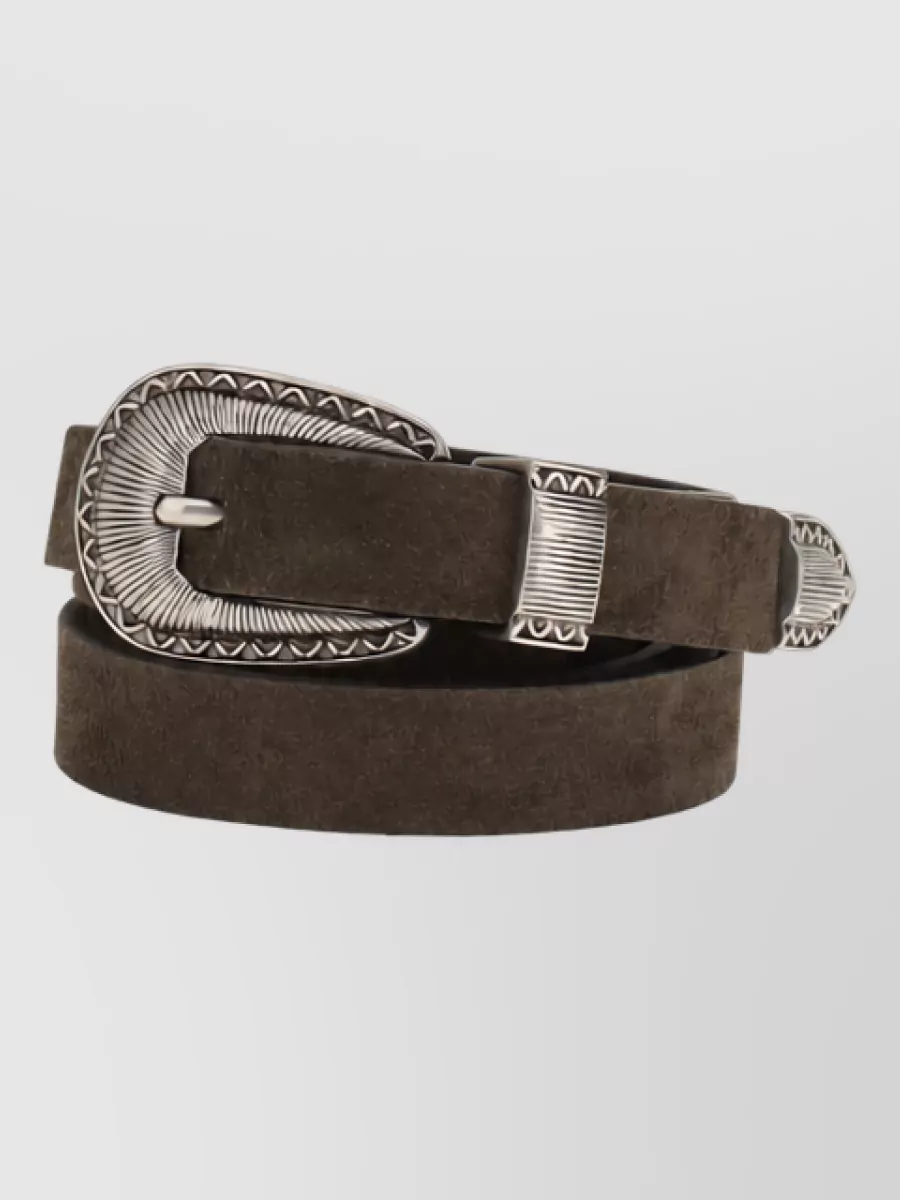 Brunello Cucinelli Suede Leather Belt