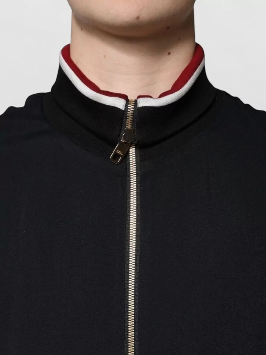 Dolce&Gabbana Ribbed Trim Track Jacket