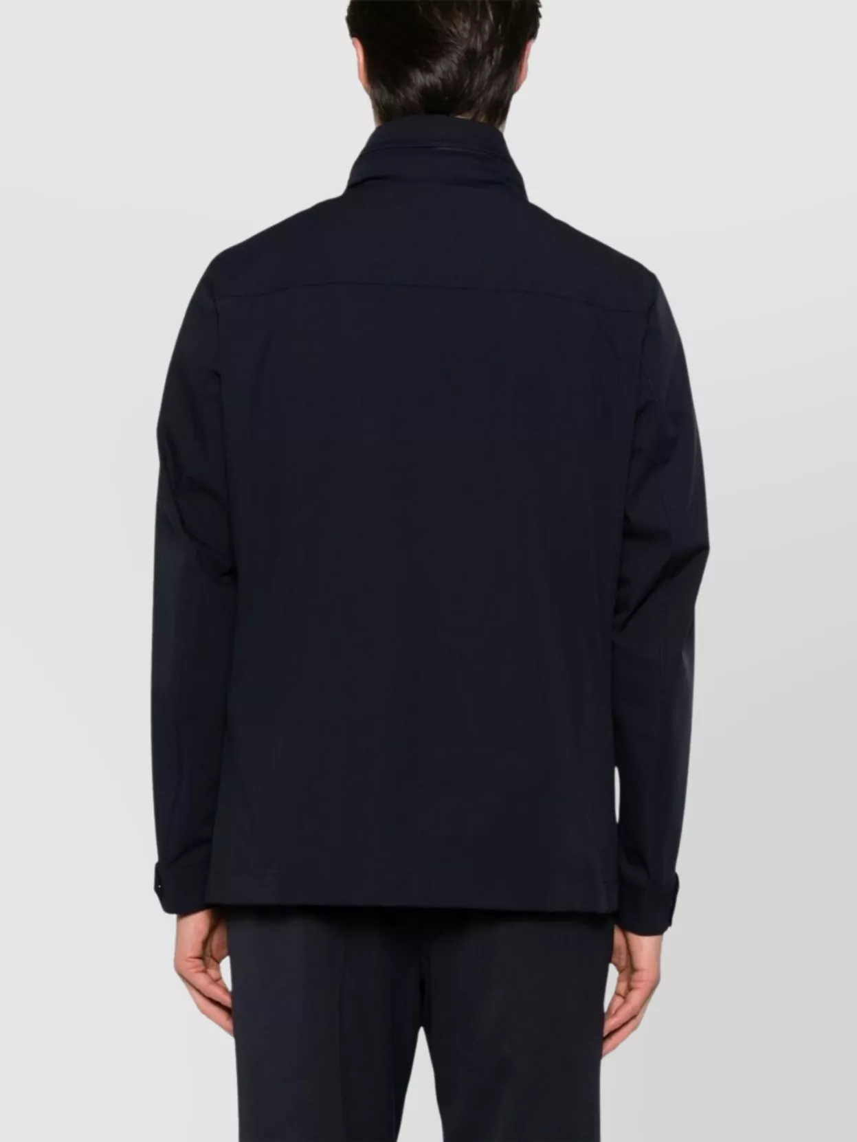 Fay Hooded Jacket With Adjustable Neck Strap