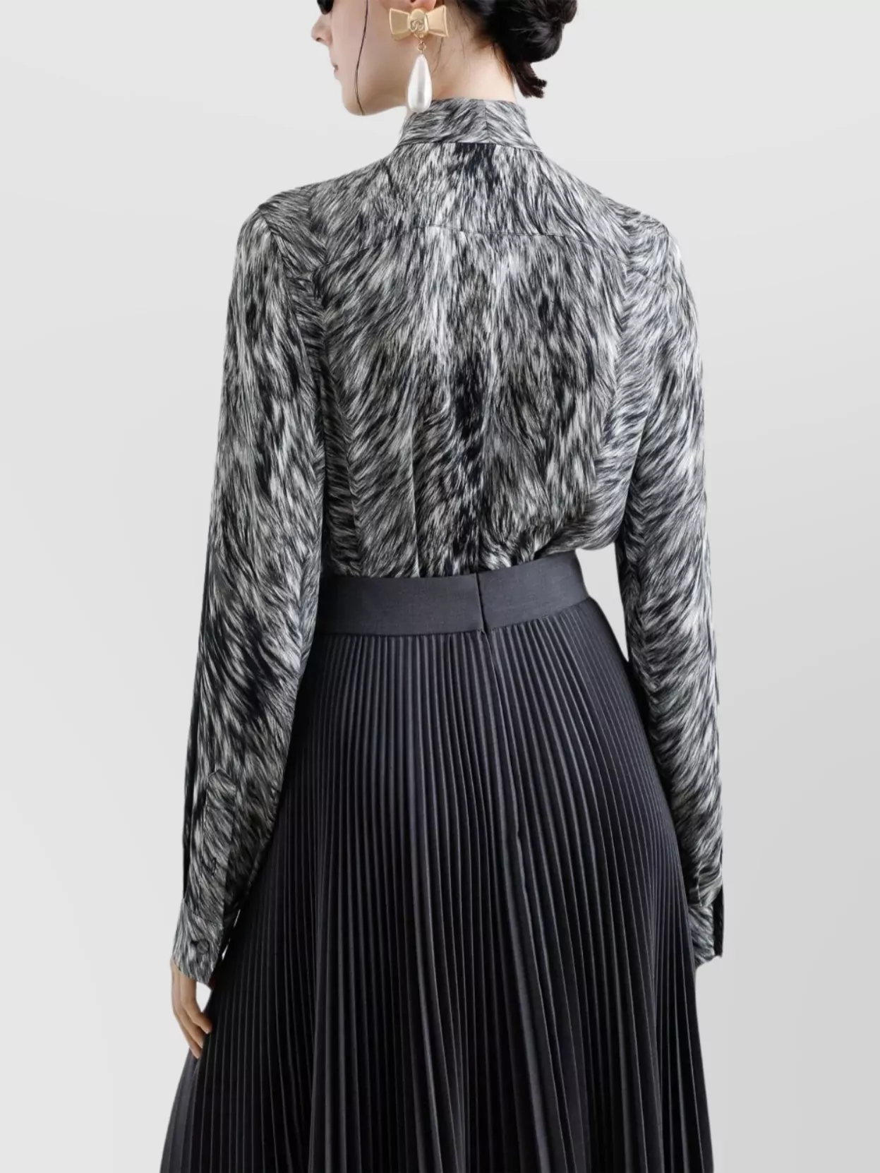 Dolce&Gabbana Animal Print Bow Detail Top
