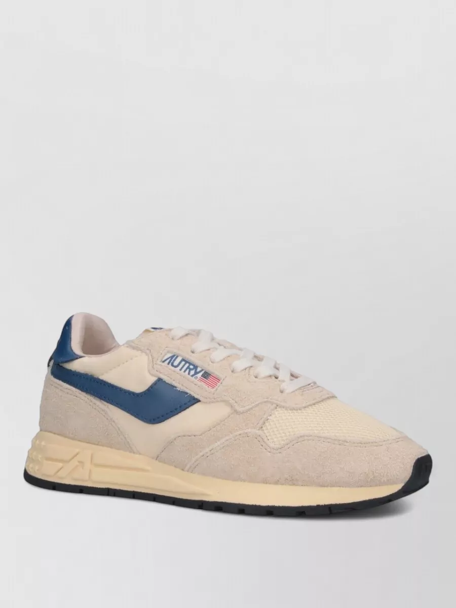 Autry Low Top Sneakers Suede Panels Rubber Sole