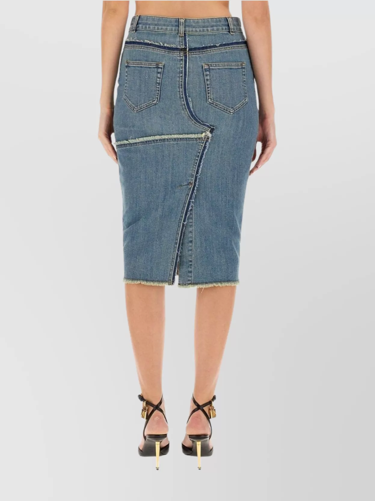 Tom Ford Patchwork High-Waisted Slim Fit Skirt