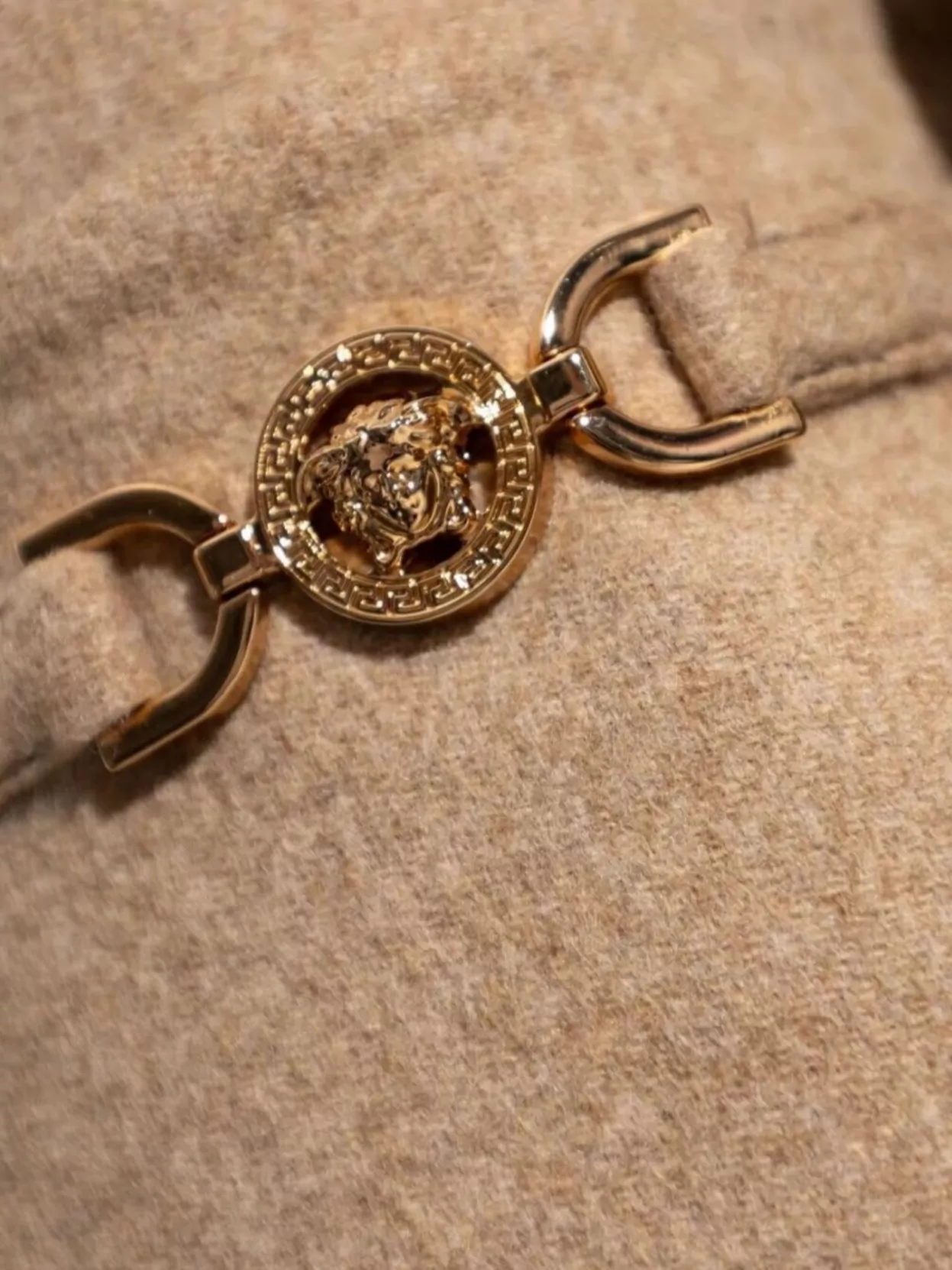 Versace Medusa Embellished Wool Jacket