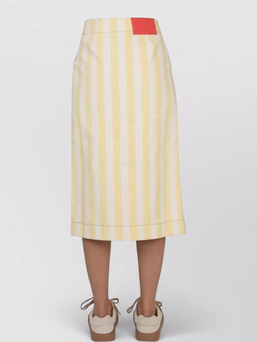Sunnei Striped Wrap Skirt