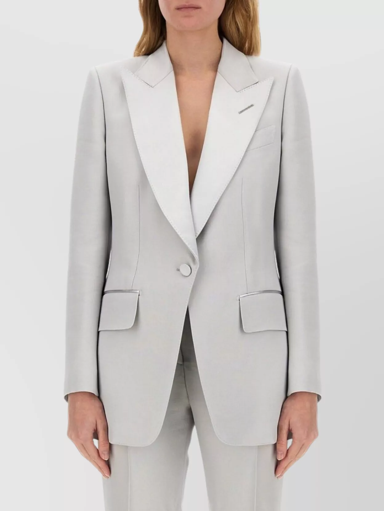 ジャケット Tom Ford Single-Breasted Tuxedo Jacket Bianca Tom Ford Bianca Single Breasted Tuxedo Jacket | italist