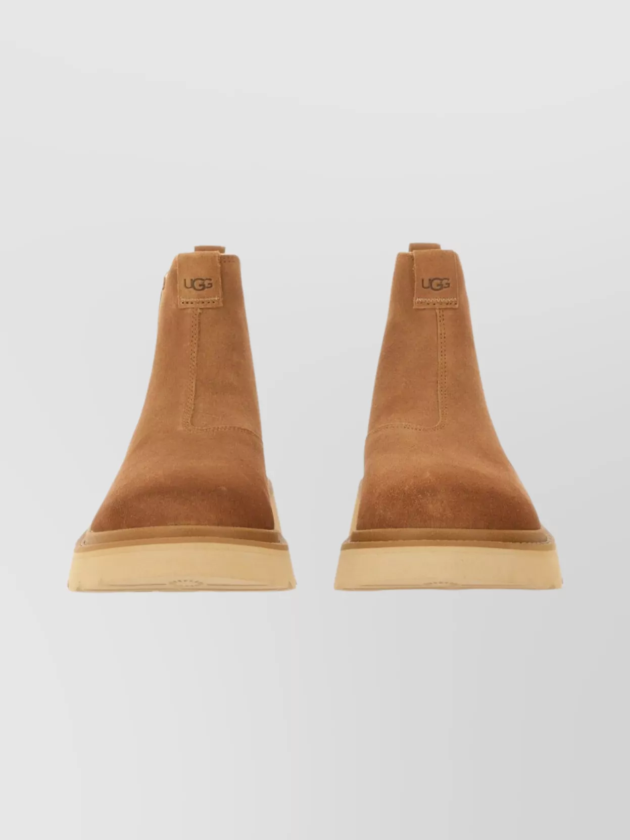 Ugg Round Toe Boots With Elastic Side Panels